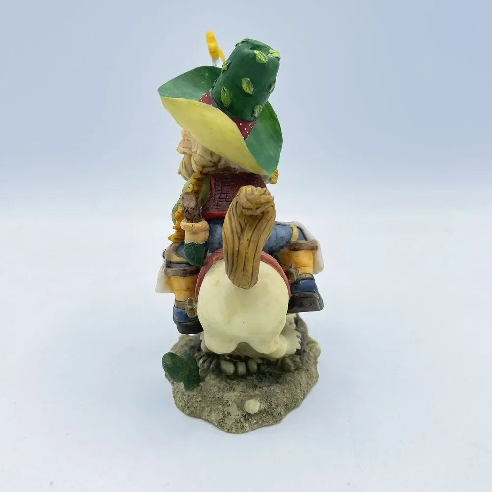 Vintage Santa's Keepsake Christmas Cowboy on a Horse Hand Painted Collectable
